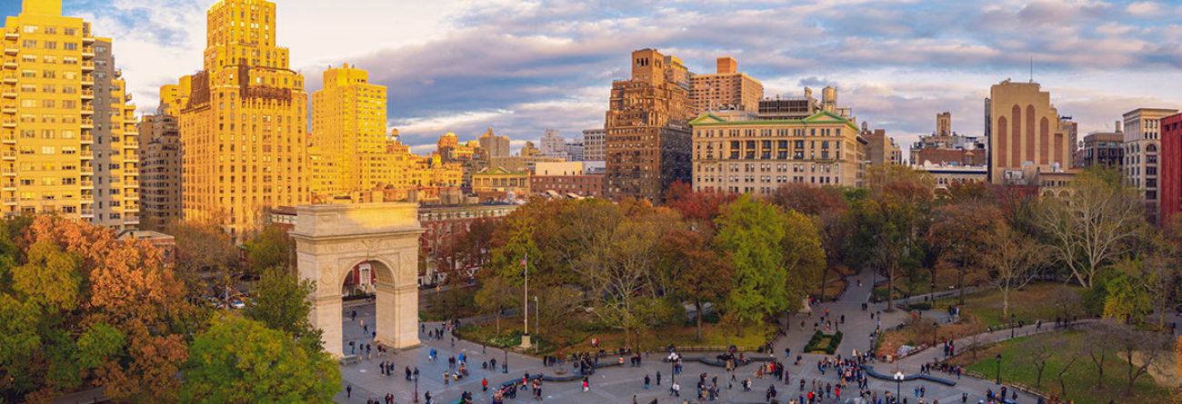 NYC in the fall, Washington Square Park, Washington Square Park in the Fall