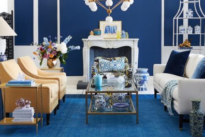 blue room, blue decorating, pantone color of the year