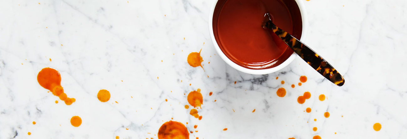 sauces, easy sauces, marble table, marble table splatters
