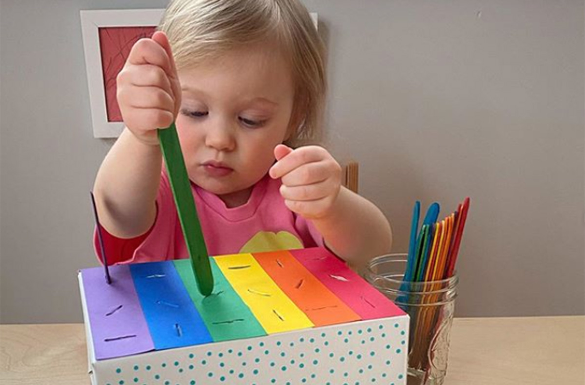 Easy Popsicle Stick Treasure Box Craft